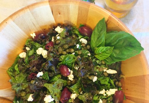 Green Leaf and Basil Salad