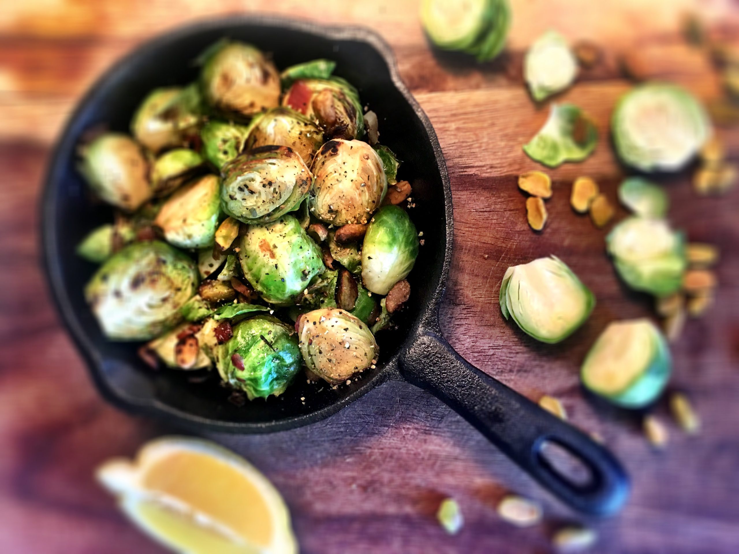 Brussel Sprouts with Pistachios