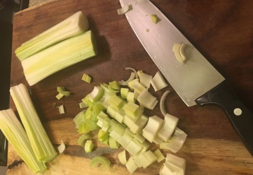 Chopped leeks