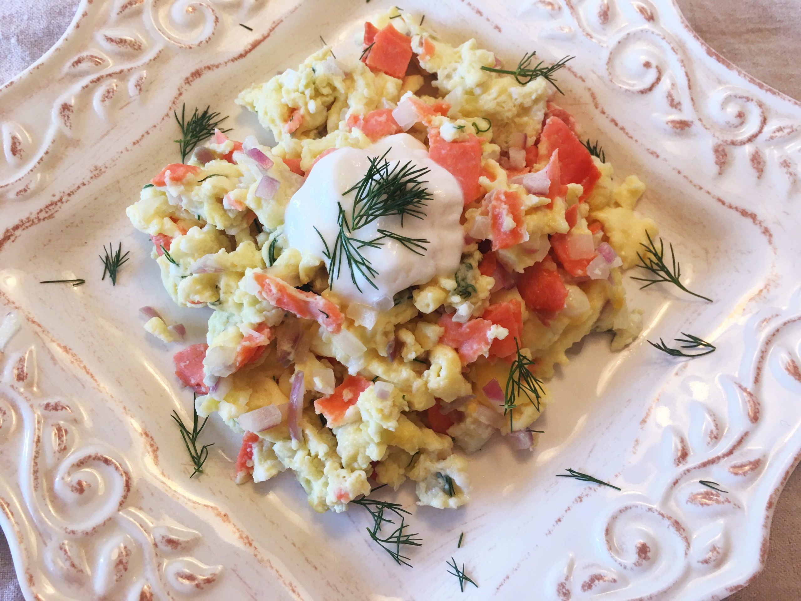 Smoked Salmon Scramble