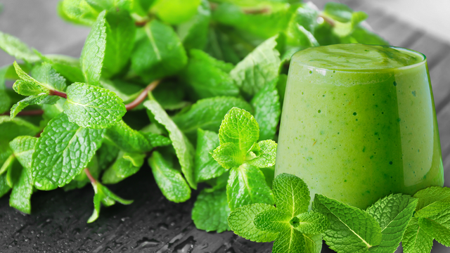 lectin-free post workout smoothie minty creamy