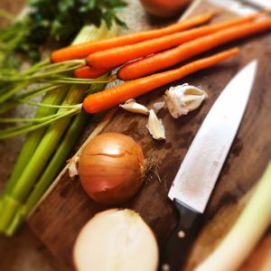 Lectin free homemade vegetable stock