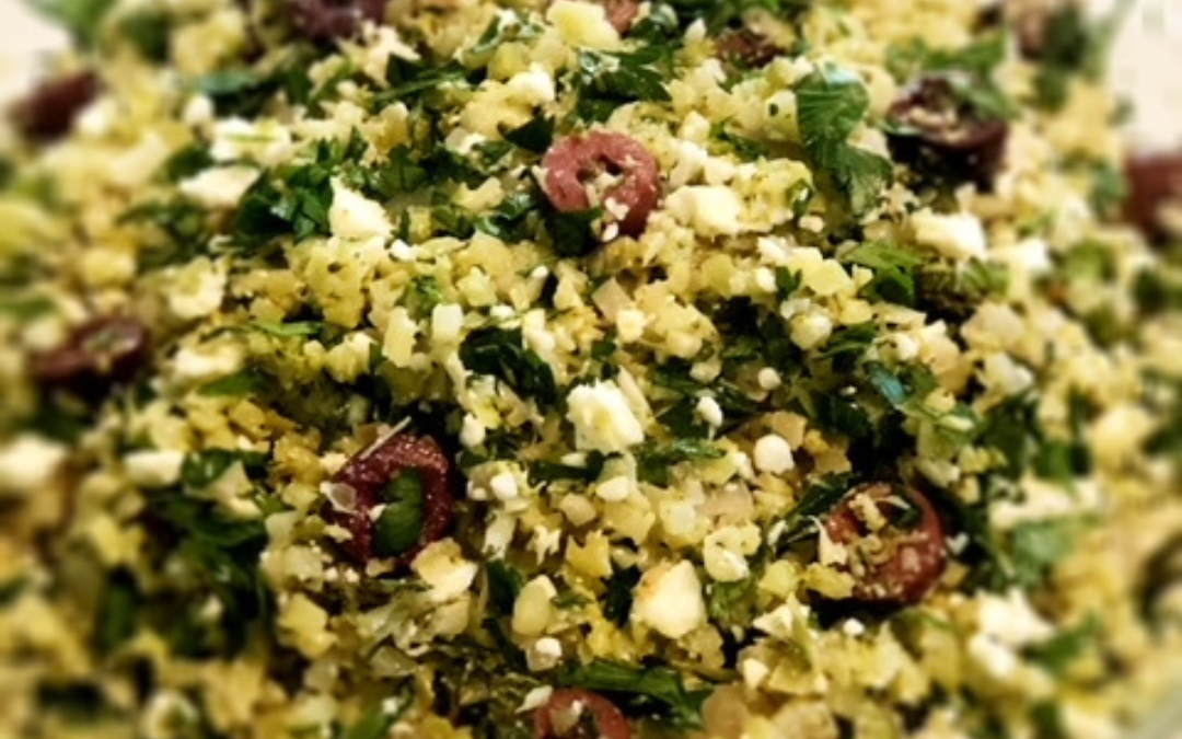 Broccoli Rice Tabbouleh gluten free and grain free recipe