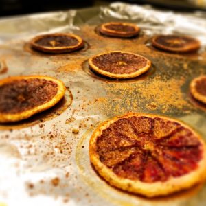 Baked Blood Orange Slices