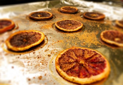 Baked Blood Orange Slices