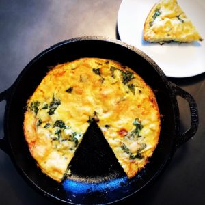 Parsnip and Spinach Frittata