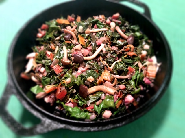 Rainbow Chard Wild Mushrooms