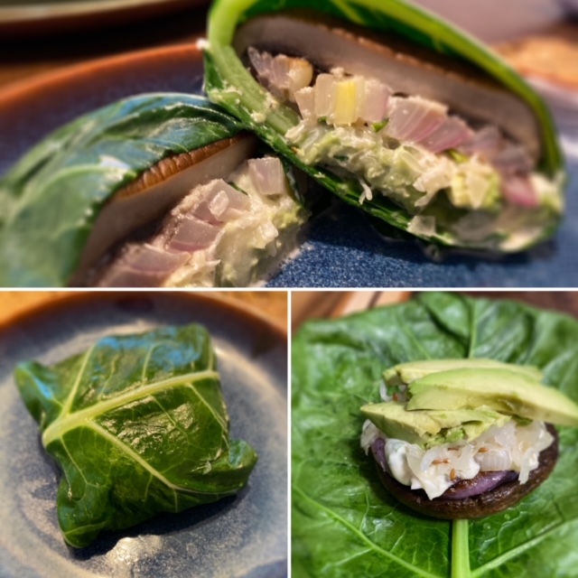 burger vegan lectin-free grain-free gluten-free collard green wrap