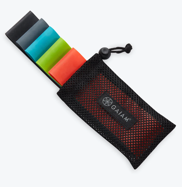 Gaiam resistance bands different strengths weights